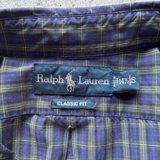 90's〜 Ralph Lauren "CLASSIC FIT" コットン チェック L/S シャツ