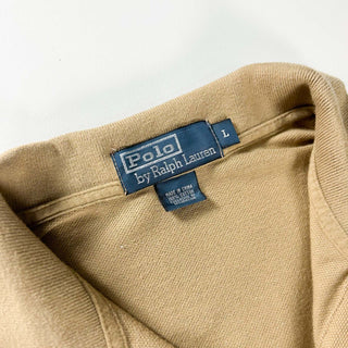 90's～ Ralph Lauren S/Sポロシャツ(ライトベージュ)