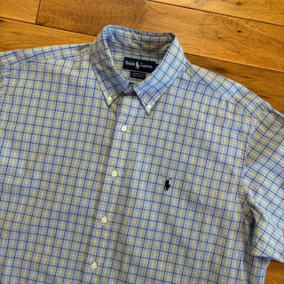 90's～ Ralph Lauren "YARMOUTH"  チェック ボタンダウン L/Sシャツ