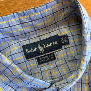 90's～ Ralph Lauren "YARMOUTH"  チェック ボタンダウン L/Sシャツ
