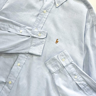 90's～ Ralph Lauren ボタンダウン オックスフォード L/Sシャツ