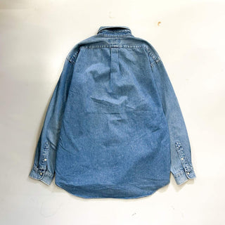 90's～ Ralph Lauren ボタンダウン デニム L/Sシャツ