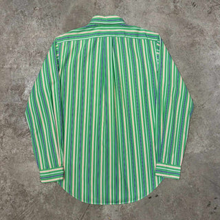 90's〜 Ralph Lauren ''classic fit'' ボタンダウン マルチストライプ コットン L/S シャツ