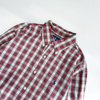 90's～ Ralph Lauren "custom fit" チェック ブロードクロス ボタンダウン L/Sシャツ