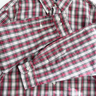 90's～ Ralph Lauren "custom fit" チェック ブロードクロス ボタンダウン L/Sシャツ