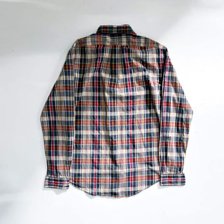 90's～ Ralph Lauren "woven in india" インドマドラス チェック ボタンダウン L/Sシャツ