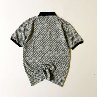 90's～ 総柄 ニット S/S ポロシャツ