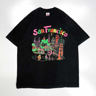 90's～ "made in USA" San Francisco スーベニア プリント Tシャツ
