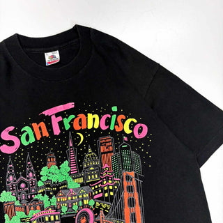 90's～ "made in USA" San Francisco スーベニア プリント Tシャツ