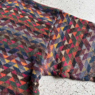 90's〜 TUTTLE GOLF 総柄 アルパカ ニットセーター