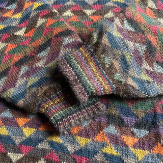 90's〜 TUTTLE GOLF 総柄 アルパカ ニットセーター