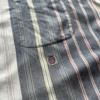 90's〜 Tommy Hilfiger コットン ストライプ L/S シャツ