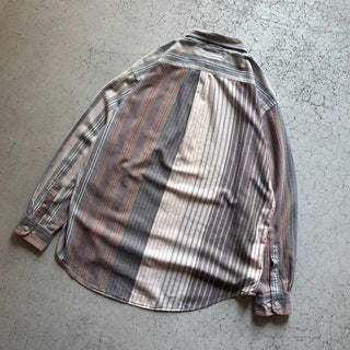 90's〜 Tommy Hilfiger コットン ストライプ L/S シャツ
