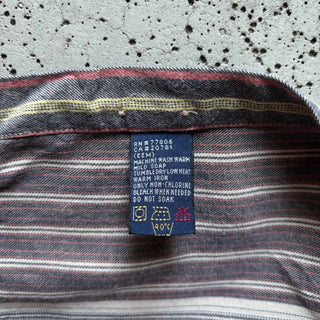 90's〜 Tommy Hilfiger コットン ストライプ L/S シャツ