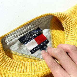 90's～ Tommy Hilfiger リブ編み 両V ニット セーター