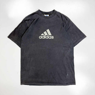 90's～ adidas ロゴプリント フェード Tシャツ