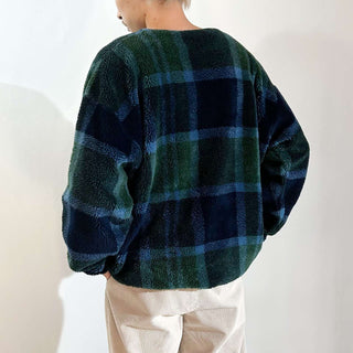 90's～ capezlo チェック フリース プルオーバー トップス