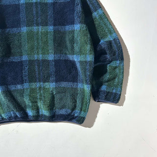 90's～ capezlo チェック フリース プルオーバー トップス