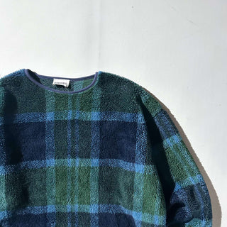 90's～ capezlo チェック フリース プルオーバー トップス