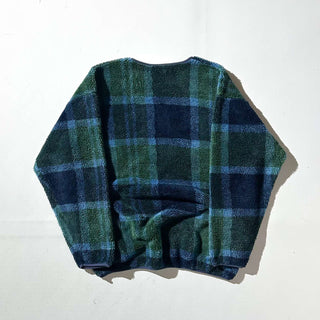 90's～ capezlo チェック フリース プルオーバー トップス