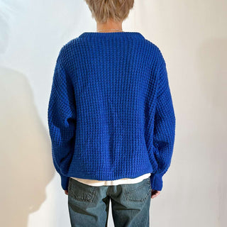 80's "made in ITALY" アクリル×ウール 短丈 ニット セーター