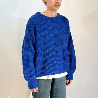 90's～ "made in ITALY" アクリル×ウール 短丈 ニット セーター