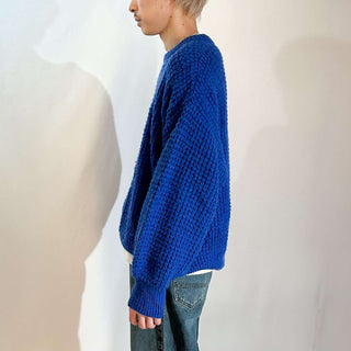 80's "made in ITALY" アクリル×ウール 短丈 ニット セーター