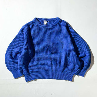 80's "made in ITALY" アクリル×ウール 短丈 ニット セーター