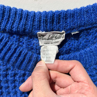 80's "made in ITALY" アクリル×ウール 短丈 ニット セーター