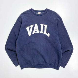 90's～ "made in MEXICO" FRUIT OF THE LOOM "VAIL" ロゴ スウェットシャツ