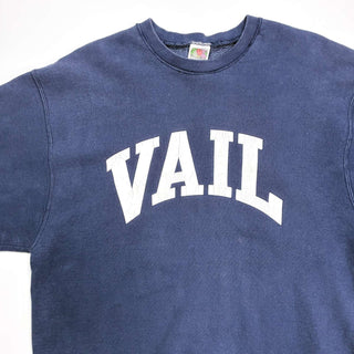 90's～ "made in MEXICO" FRUIT OF THE LOOM "VAIL" ロゴ スウェットシャツ