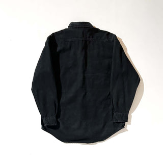 90's～ "made in USA" Carhartt ブラックデニム L/Sシャツ