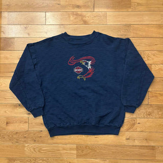 90's〜 "made in USA" Harley-Davidson 刺繍 デザイン スウェット シャツ