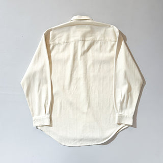 90's～ "made in USA" PERRY ELLIS AMERICA オフホワイト ボタンダウン L/Sシャツ