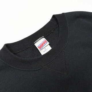 90's～ "made in USA" SOFFE 前V カレッジ ワッペン スウェット シャツ