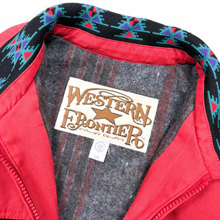 90's～ "made in USA" WESTERN FRONTIER ウールライニング スイッチング ブルゾン