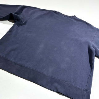 90's adidas "極太アーム" パフォーマンスロゴ ワンポイント スウェット シャツ