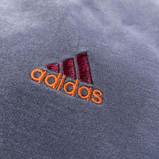 90's adidas "極太アーム" パフォーマンスロゴ ワンポイント スウェット シャツ
