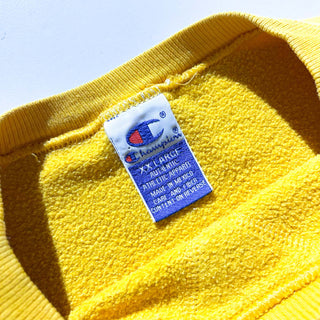 90's champion ワンポイント スウェット シャツ(イエロー)