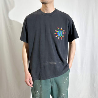 90's champion ハンドメイド グアテマラ刺繍 Tシャツ