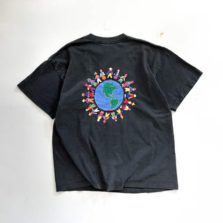 90's champion ハンドメイド グアテマラ刺繍 Tシャツ
