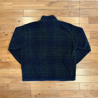 ～90's "made in CANADA" CLUB ROOM チェック ハーフジップ フリース プルオーバー
