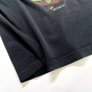 90's "made in CANADA" Fruit of the Loom フェード グラフィック プリント Tシャツ