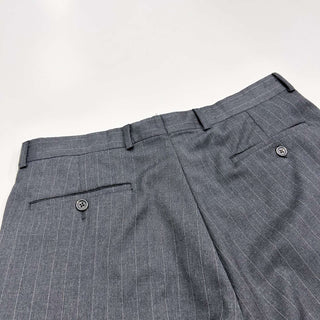 90's "made in CANADA" Lauren Ralph Lauren グレーストライプ スラックス