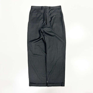 90's "made in CANADA" Lauren Ralph Lauren グレーストライプ スラックス