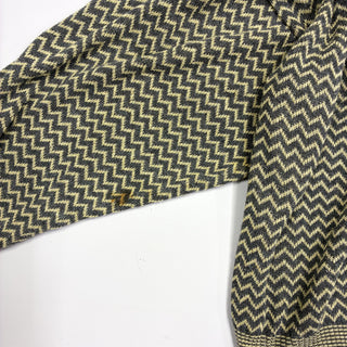 90's "made in ITALY" LINEA UOMO 短丈 総柄 クルーネックニットセーター