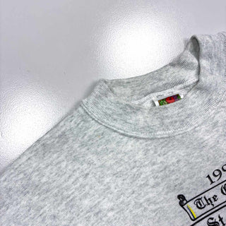 90's "made in MEXICO" FRUIT OF THE LOOM 袖プリント スウェットシャツ