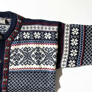 90's "made in NORWAY" NORLENDER ノルディック柄 チロリアン ニット カーディガン