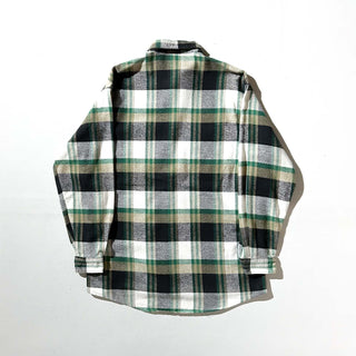 90’s "made in PORTUGAL" ST JOHN’S BAY×BIG MAC チェック L/S ネルシャツ(グリーン×ブラック)