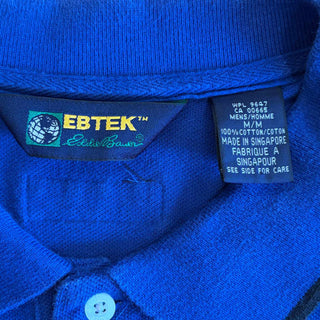 90's "made in SINGAPORE" EBTEK Eddie Bauer ラインデザイン S/S ポロシャツ